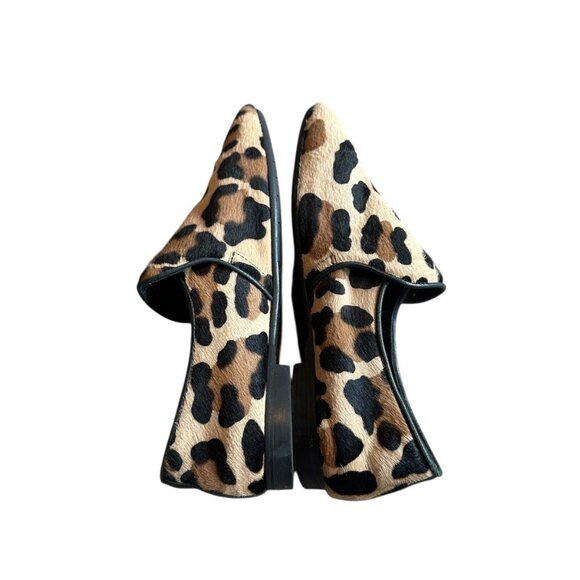 Aquatalia Revy Calf Hair Leopard Print Loafers Shoes Slip-On Size 6 Women's - Picture 8 of 13